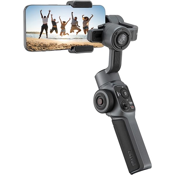 Amazon.com : Zhiyun Smooth 5S Professional Gimbal Stabilizer for Smartphone, Handheld 3-Axis Phone Gimbal, Portable Stabilizer for Vlogging, YouTube, Tiktok, Live Video Compatible with iPhone and Android - Gray : Electronics